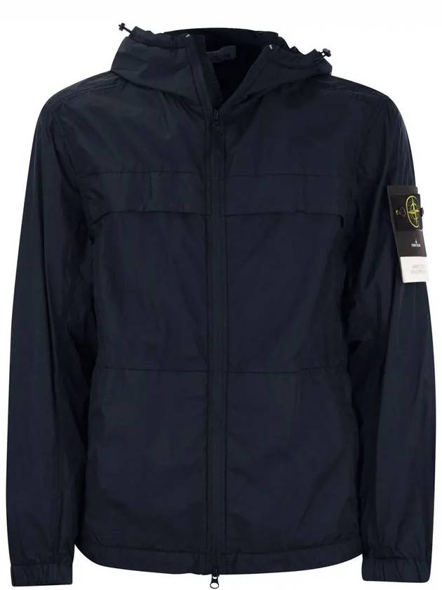 Garment Dyed Crinkle Reps R-Nylon Jacket Navy - STONE ISLAND - BALAAN 3