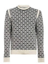 Monogram Jacquard Knit Top Off White - JIL SANDER - BALAAN 2