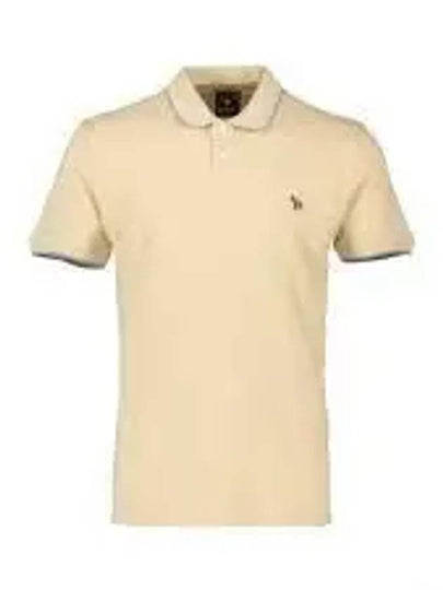 Zebra Logo Regular Fit Short Sleeve Polo Shirt Yellow - PAUL SMITH - BALAAN 2