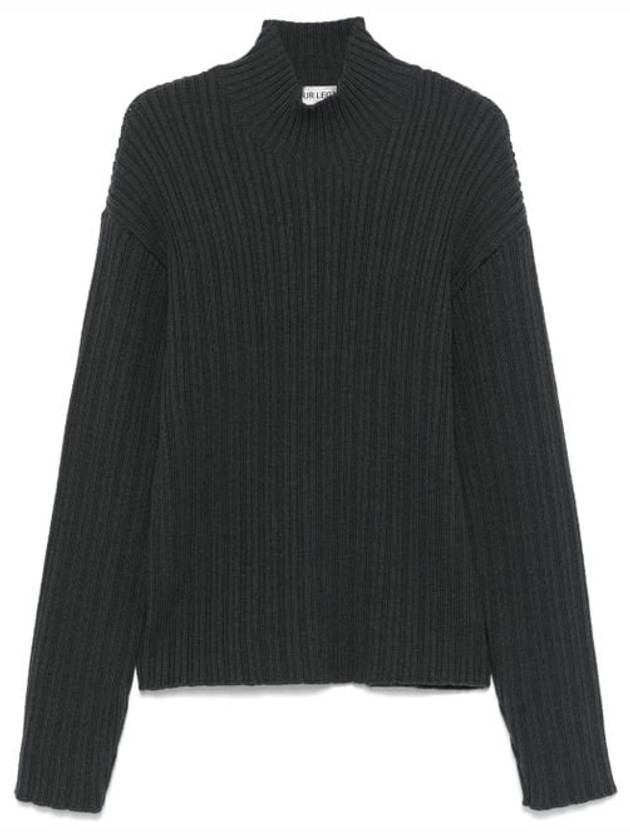 Funnel Neck Knit Top Grey - OUR LEGACY - BALAAN 2