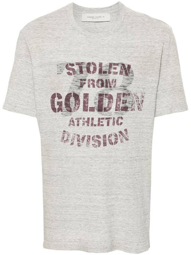 Golden Goose Crew-Neck Cotton Regular T-Shirt Distressed - GOLDEN GOOSE - BALAAN 1