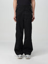 Gabardine Cargo Cotton Straight Pants Black - MSGM - BALAAN 2