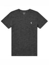 Embroidered Logo Cotton Short Sleeve T-Shirt Black - POLO RALPH LAUREN - BALAAN 2