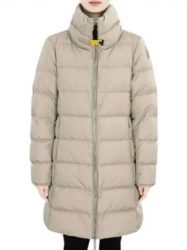 Women s MALANDRA down long padded jacket beige PWPU TT33 253 270427 1101273 - PARAJUMPERS - BALAAN 1