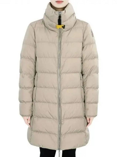 Women s MALANDRA down long padded jacket beige PWPU TT33 253 270279 1101273 - PARAJUMPERS - BALAAN 1