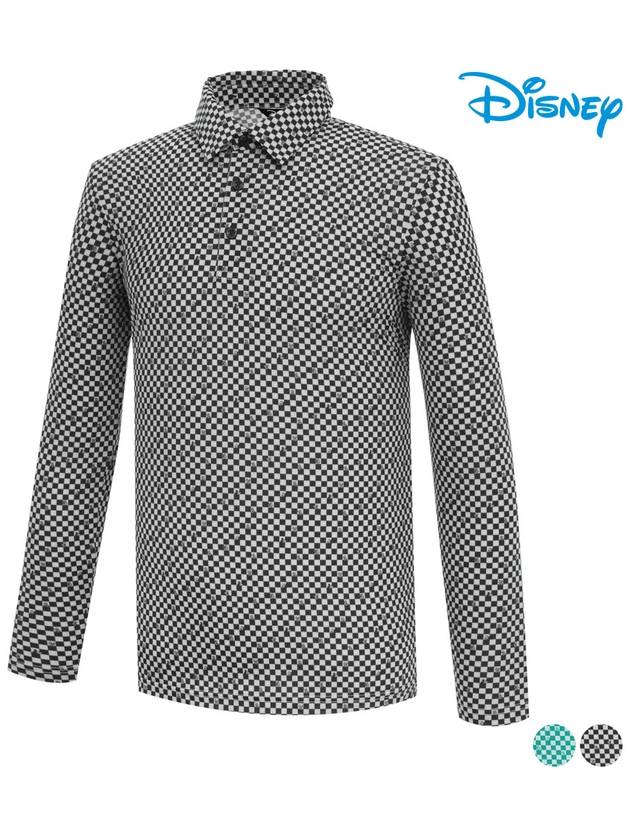 Check Pattern Long Sleeve Collar T-Shirt DO1MTS013 - DISNEY GOLF - BALAAN 3