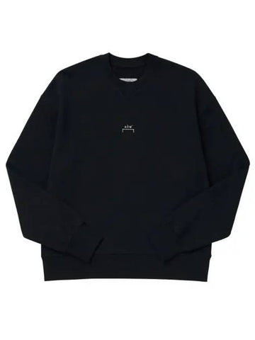 ACWMW080 BLACK Essential Small Logo Crew Neck Men's Sweatshirt - A-COLD-WALL - BALAAN 1