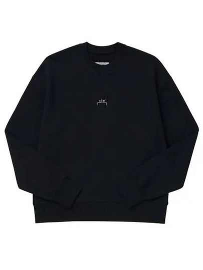 ACWMW080 BLACK Essential Small Logo Crew Neck Men's Sweatshirt - A-COLD-WALL - BALAAN 2