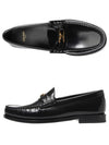 Luco Triomphe Polished Bull Loafers Black - CELINE - BALAAN 3