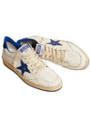 Men's Blue Tab Blue Star Low Top Sneakers White - GOLDEN GOOSE - BALAAN 2