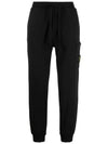 Wappen Patch Drawstring Track Pants Black - STONE ISLAND - BALAAN 2