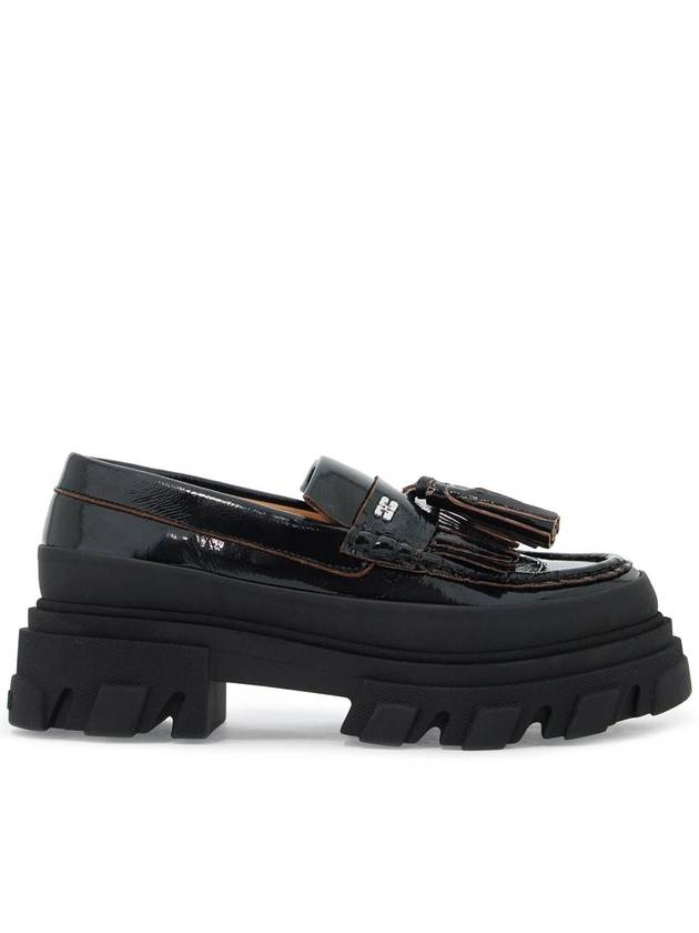 Tassel Detail Loafers Black - GANNI - BALAAN 2