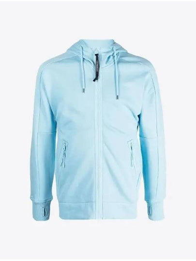 Diagonal Raise Fleece Goggle  Zip-Up Hoodie Sky Blue - CP COMPANY - BALAAN 2