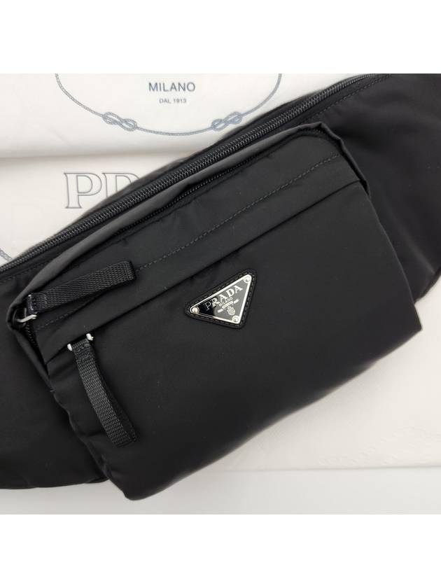 Tesuto triangle logo belt bag black 2VL005 2A6D F0002 - PRADA - BALAAN 3