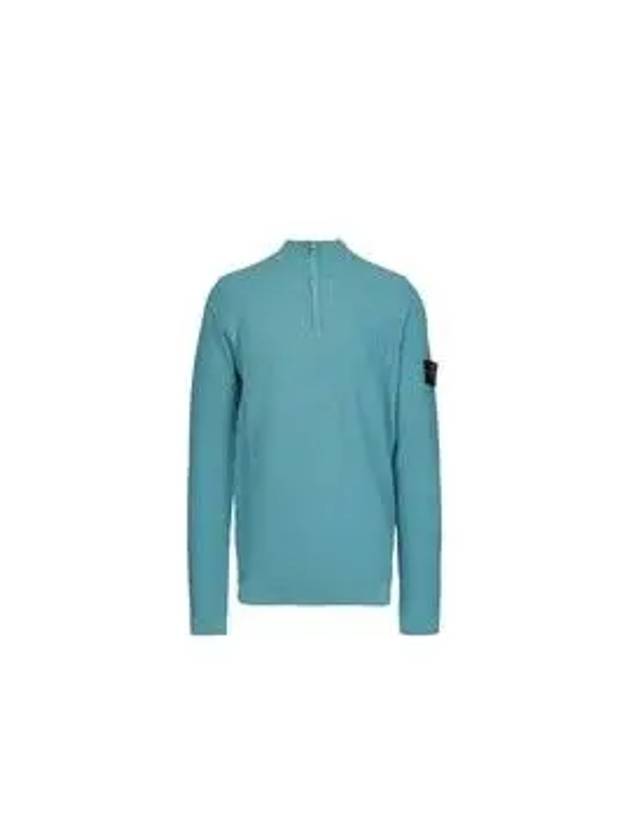 Stone Island Men s Light Blue Wappen Patch High Neck Knit 7215561D9 V0042 - STONE ISLAND - BALAAN 5