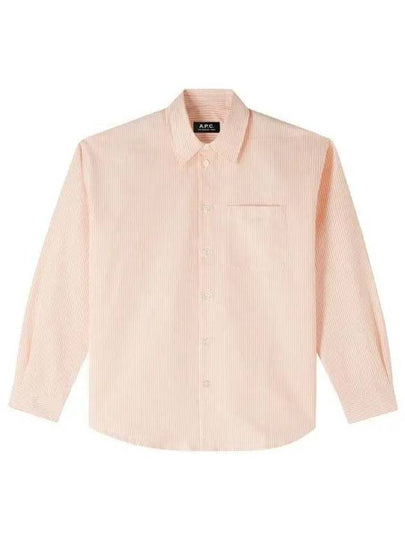 Boyfriend Long Sleeve Shirt Pink - A.P.C. - BALAAN 2