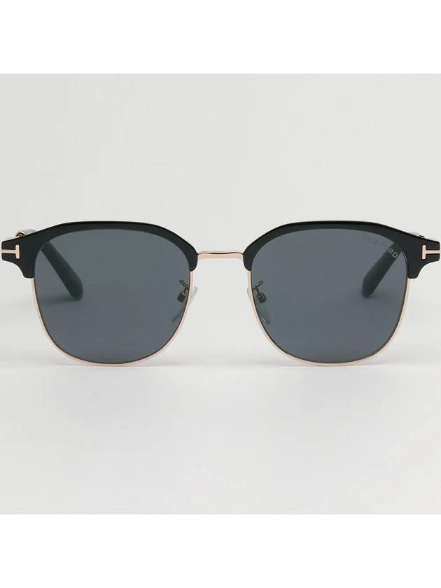 Asian Fit Gold Frame Sunglasses Black - TOM FORD - BALAAN 4