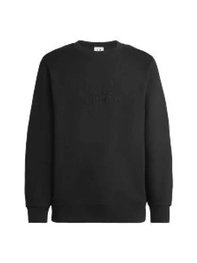 Embroidered Logo Jersey Fleece Sweatshirt Black - CP COMPANY - BALAAN 2