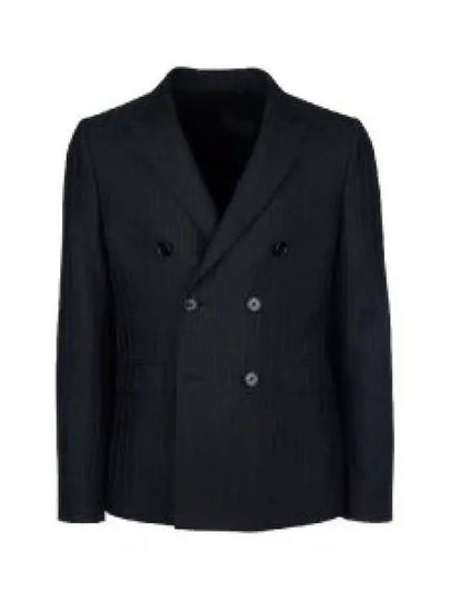 Carnaby Striped Wool Blazer Jacket Black - CELINE - BALAAN 2