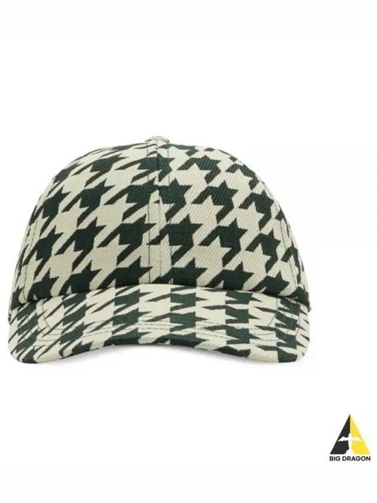 Houndstooth pattern cotton cap - BURBERRY - BALAAN 2