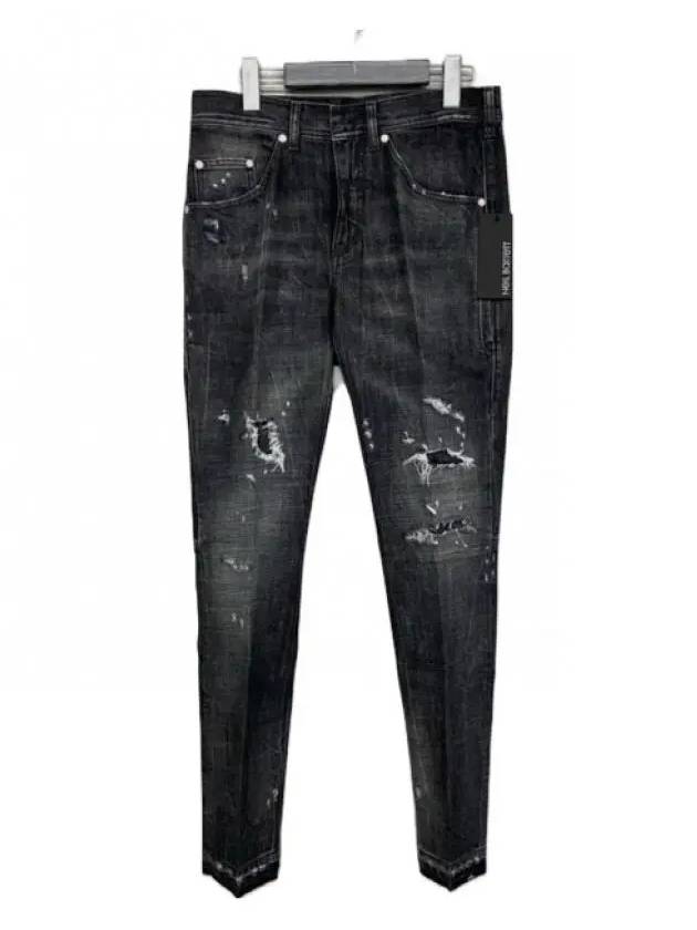 Distressed Skinny Jeans Black - NEIL BARRETT - BALAAN 5