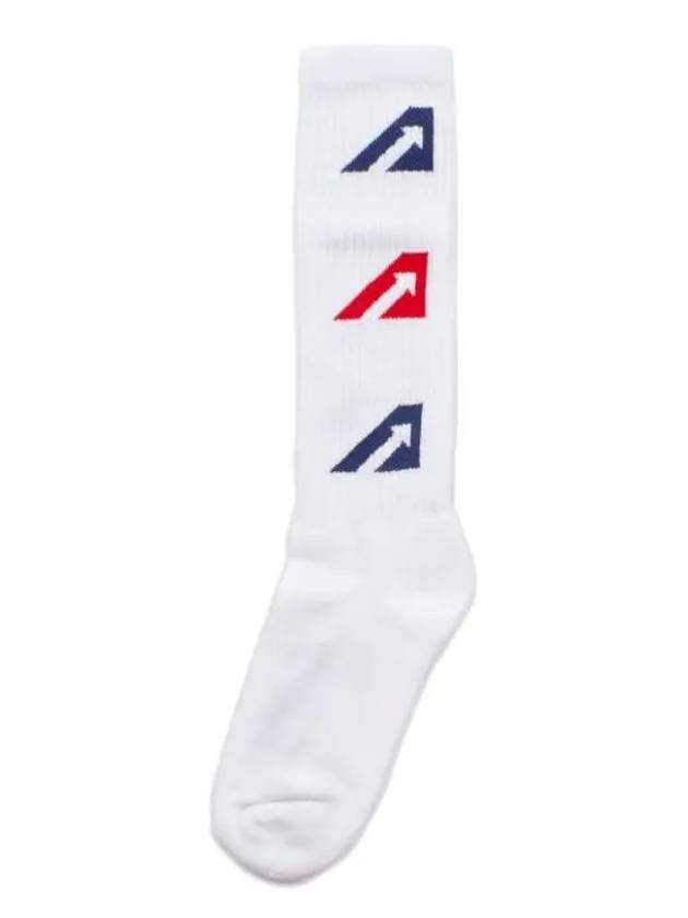 Iconic Logo Socks White - AUTRY - BALAAN 4