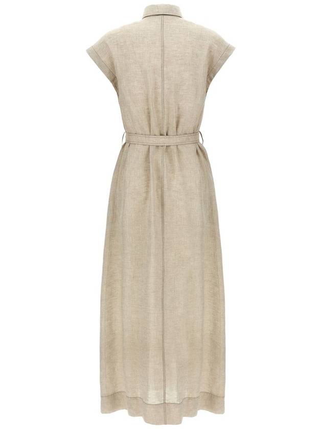 Brunello Cucinelli Linen Dress - BRUNELLO CUCINELLI - BALAAN 2