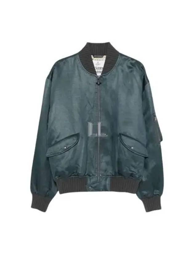 Bernardo Bomber Jacket Blue Grey - VIVIENNE WESTWOOD - BALAAN 2