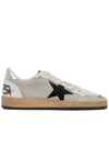 Ball Star Suede Star Laminate Low Top Sneakers Grey - GOLDEN GOOSE - BALAAN 2