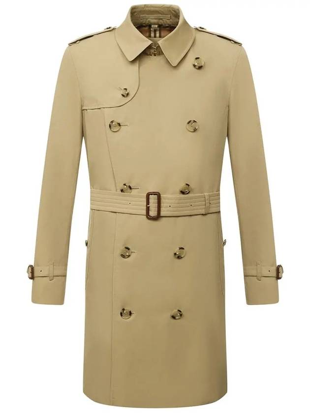 Men's Heritage Chelsea Midi Trench Coat Beige - BURBERRY - BALAAN 3