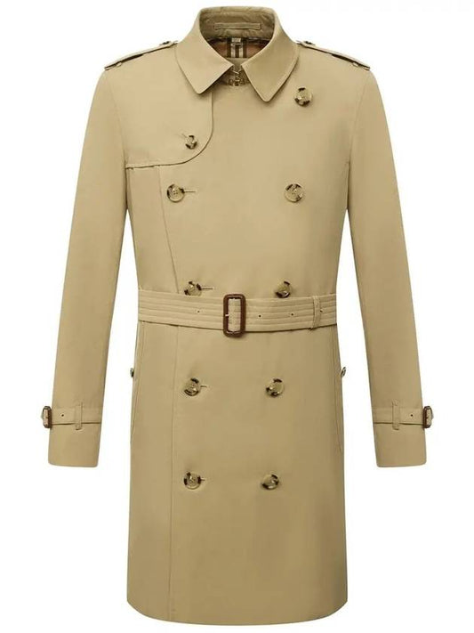 Men's Heritage Chelsea Midi Trench Coat Beige - BURBERRY - BALAAN 2