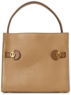 Lee Radziwill Small Double Tote Bag Brown - TORY BURCH - BALAAN 5