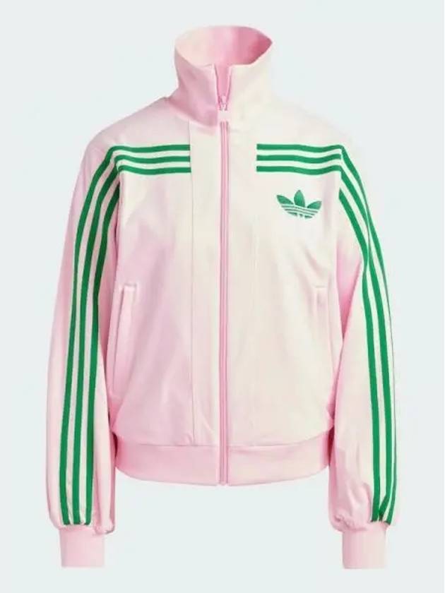 adidas 70s velor track top pink green JN8284 - ADIDAS - BALAAN 2