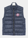 Crofton Logo Patch Padding Vest Atlantic Navy - CANADA GOOSE - BALAAN 4