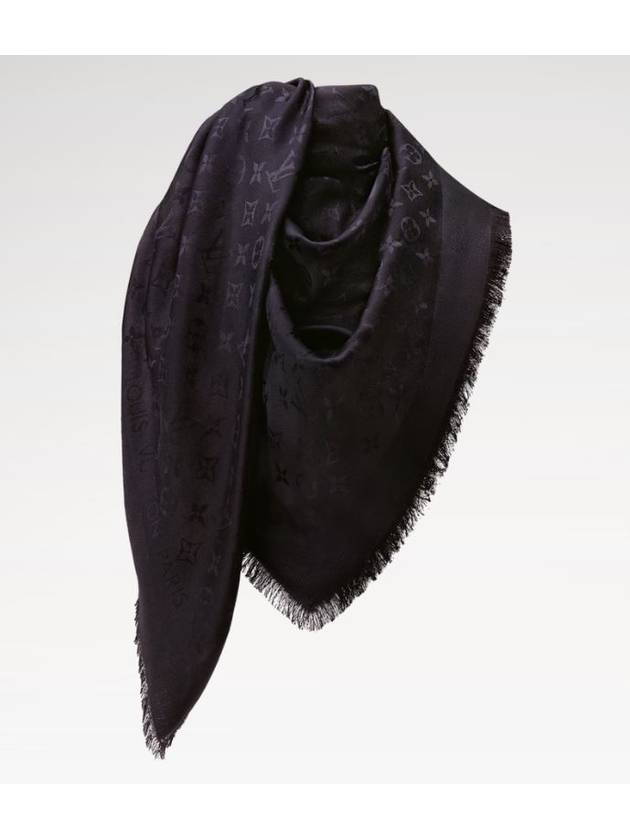 Monogram Classic Scarf Black - LOUIS VUITTON - BALAAN 4