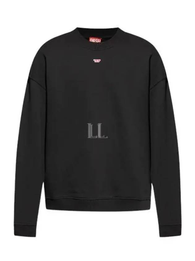 S Box D Logo Patch Sweatshirt Black - DIESEL - BALAAN 2