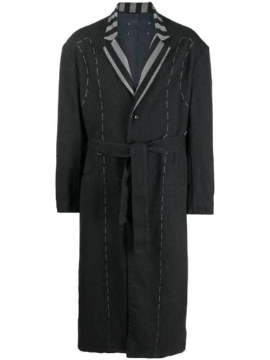 Wool Stripe Pattern Trench Coat S50AA0120S53234 - MAISON MARGIELA - BALAAN 1