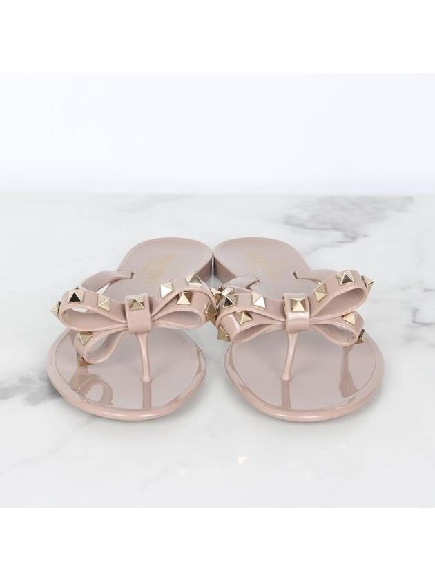 Rockstud ribbon flip flop slippers 37 240 - VALENTINO - BALAAN 3