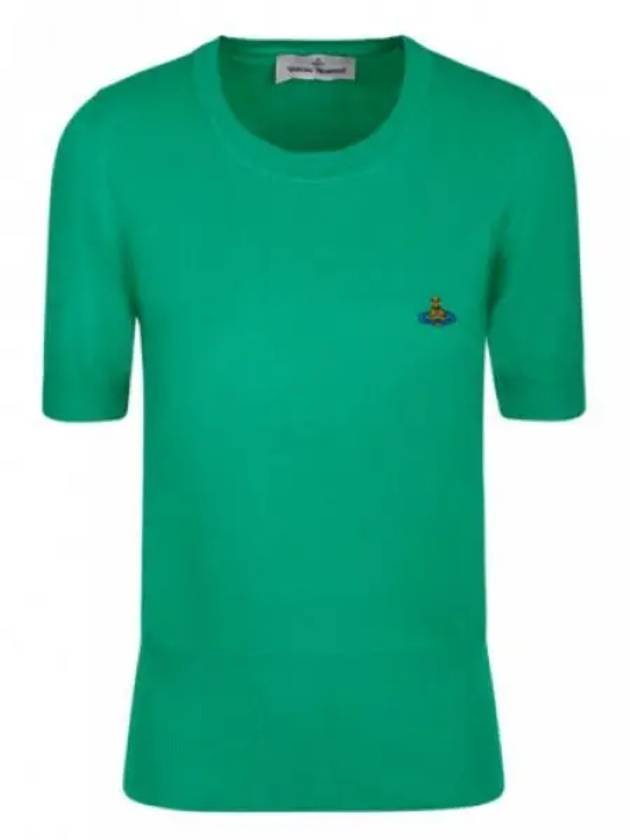 Bea Embroidery Logo Knit Top Green - VIVIENNE WESTWOOD - BALAAN 2