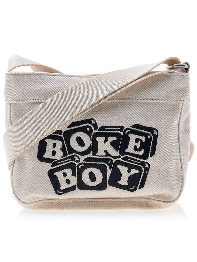 Small Boke Boy Cotton Cross Bag Ecru - KENZO - BALAAN 4