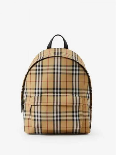 Vintage Check Motif Nylon Backpack Beige - BURBERRY - BALAAN 2