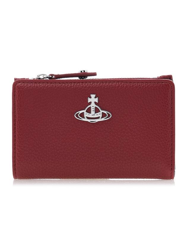 Slim Flat Card Wallet Red - VIVIENNE WESTWOOD - BALAAN 1