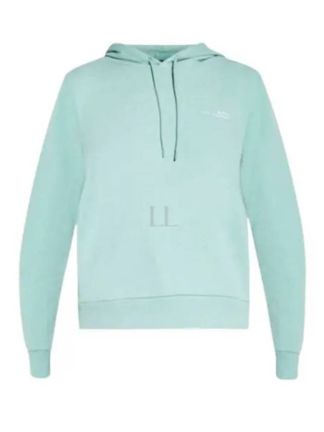 Logo Cotton Blend Knit Hoodie Mint - A.P.C. - BALAAN 2