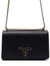 Soft Leather Crossbody Black - PRADA - BALAAN 3