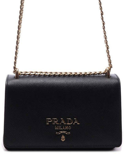 Soft Leather Crossbody Black - PRADA - BALAAN 2