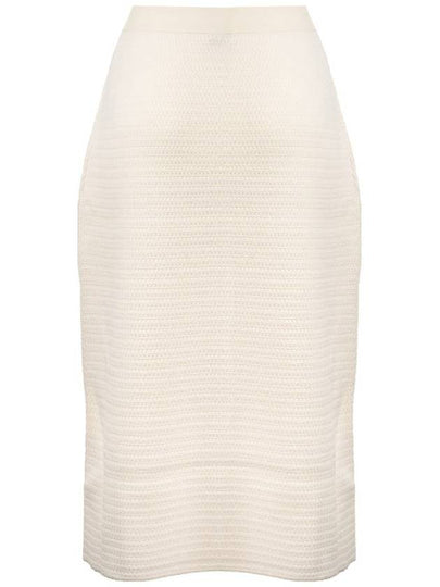 Fabiana Filippi Cream Merino Wool Tube Skirt - FABIANA FILIPPI - BALAAN 2