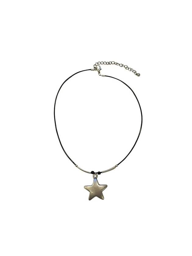 Bold Star NecklaceBlack Silver - LECYTO - BALAAN 2