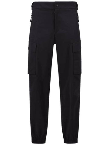 Grenoble Cargo Straight Pants Black - MONCLER - BALAAN 1