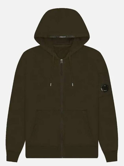 Lens wappen hood zip up khaki - CP COMPANY - BALAAN 2