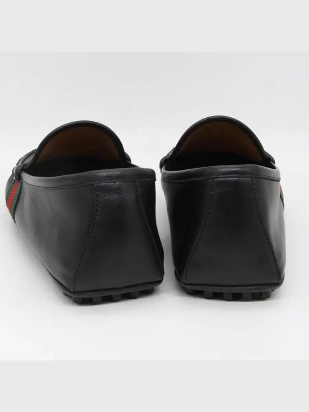 Men's Web Driving Loafers Black - GUCCI - BALAAN 7